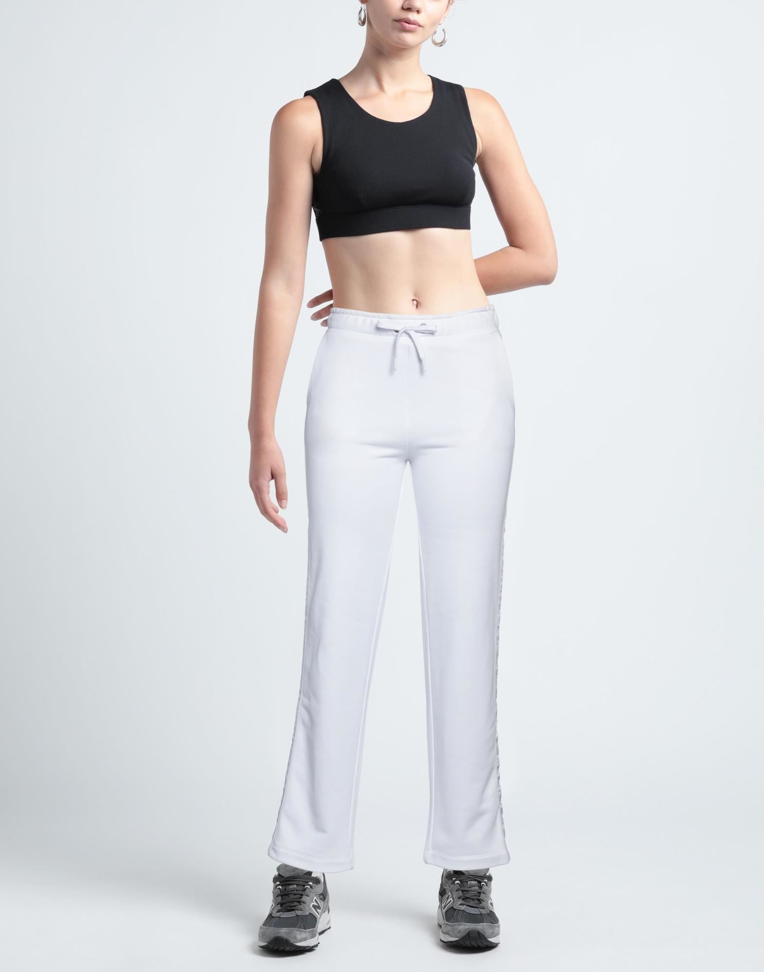 Pantaloni sport albi Emporio Armani - imagine 4