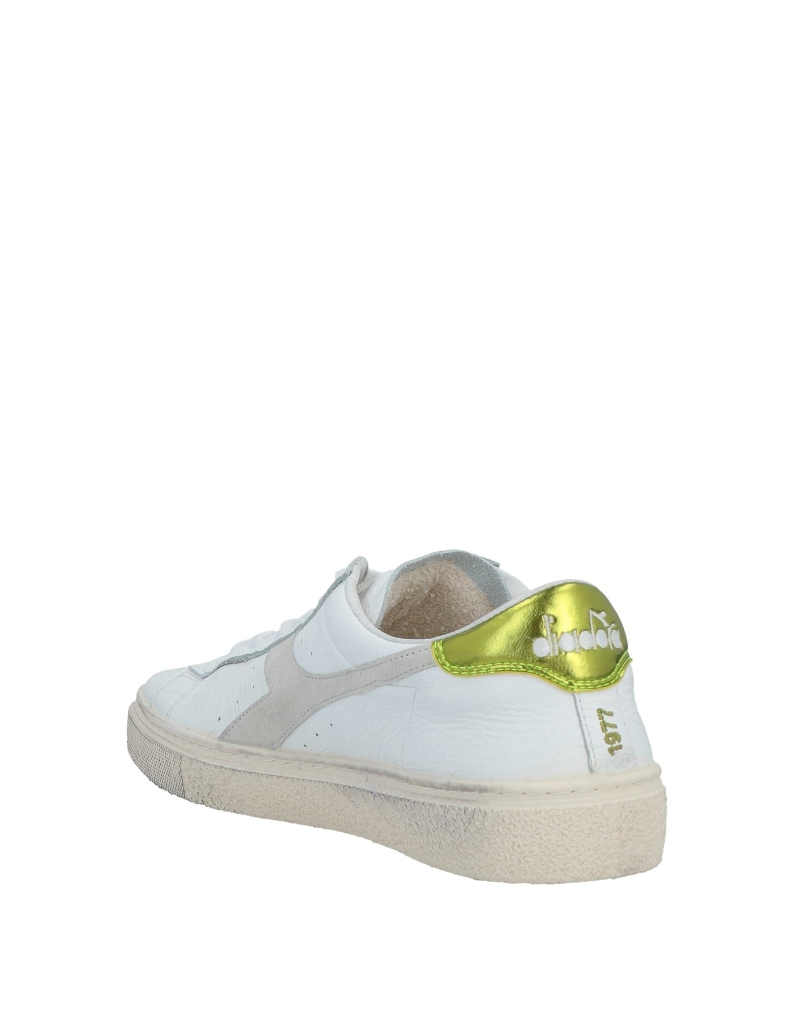 Sneakers albi din piele Diadora - imagine 4