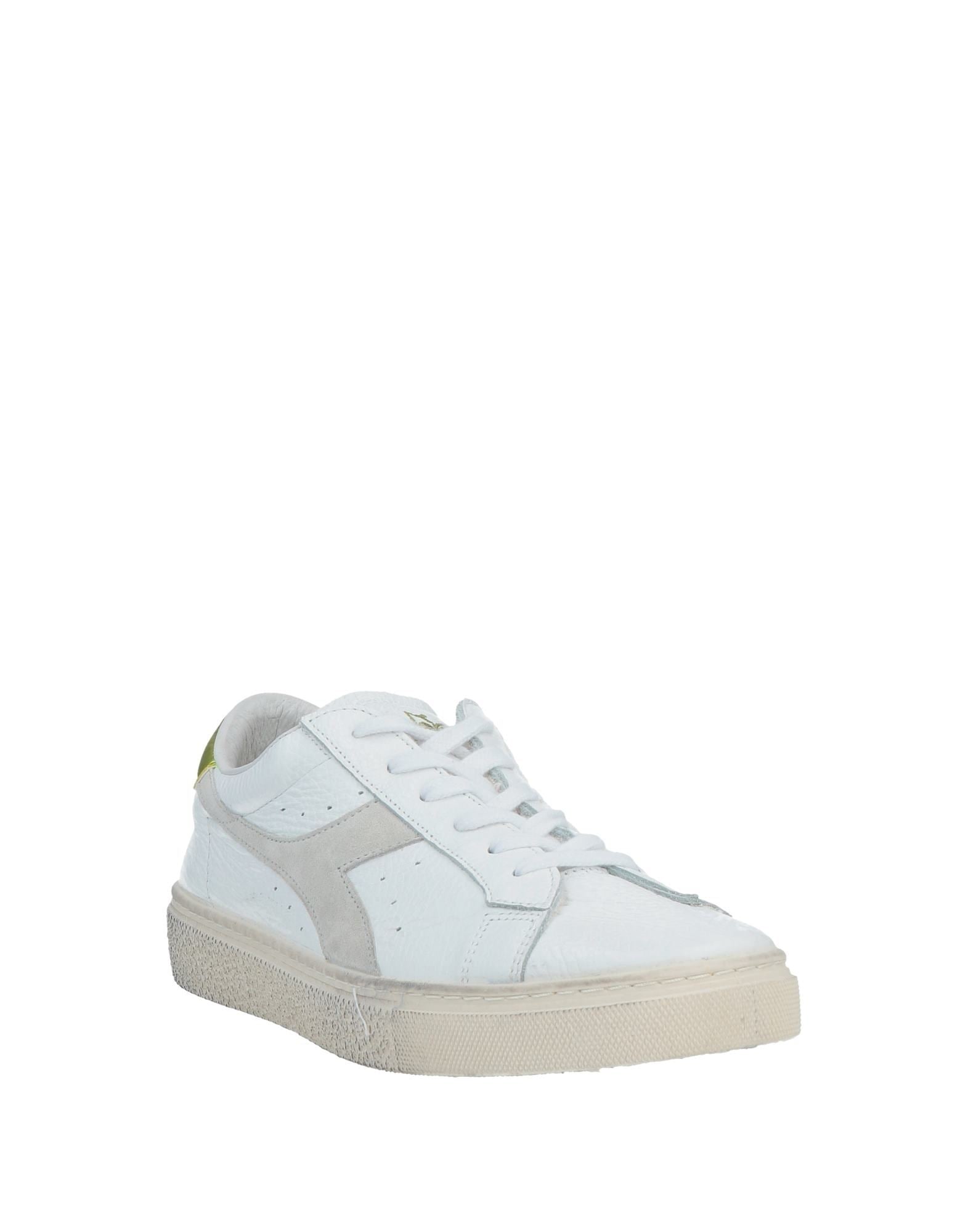 Sneakers albi din piele Diadora - imagine 5