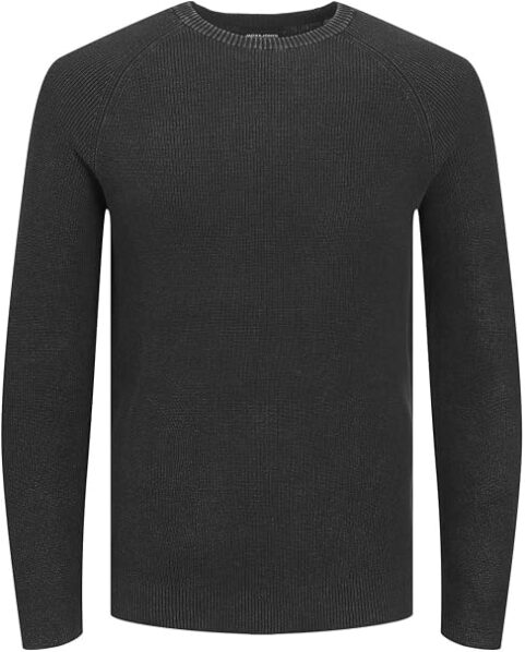Pulover tricotat negru Jack & Jones JJEMATT