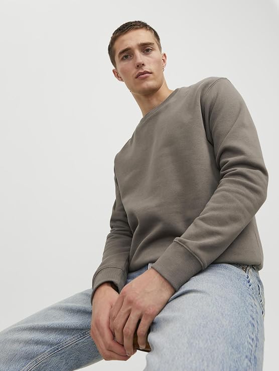 Bluză maro-kaki Jack & Jones JJESTAR Basic – detaliu 1