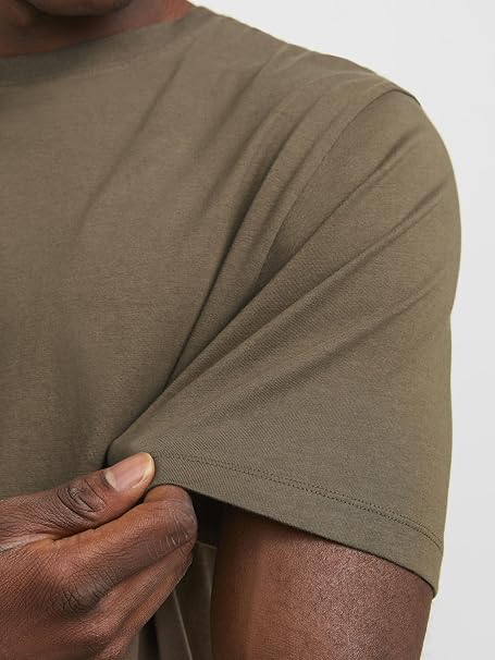 Tricou basic kaki bărbați Jack & Jones JJEORGANIC - imagine 3