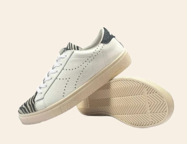 Sneakers albi din piele damă Diadora