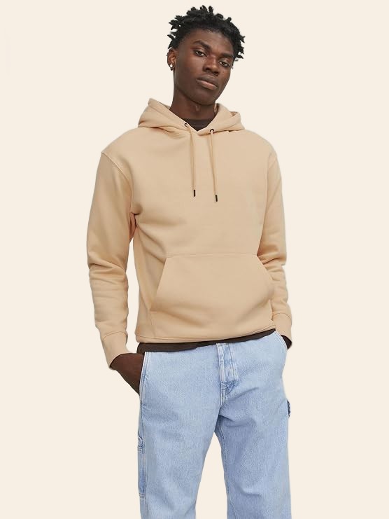 Hanorac piersică cu glugă bărbați Jack & Jones JJESTAR Basic