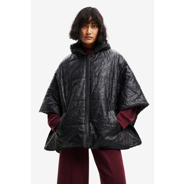 Poncho Desigual negru