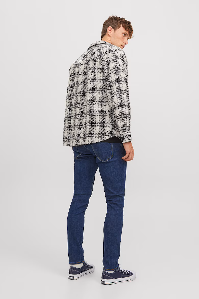Blugi slim fit bărbați Jack & Jones Glenn, albastru închis - imagine 3