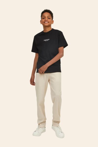 Tricou negru copii Jack & Jones Junior JORVESTERBRO
